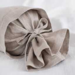 Sample Sale/Linen Bolster Pillow Cover Size 9x30 - thumbnail 2