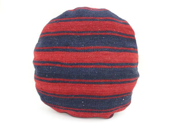 Kilim Pillow, Throw Pillow Covers, 18x18 Blue Round Cushion Case, Outdoor Patio Cushion, Dog 46 - image 1