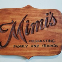 Rustic Hand Made Wood Carving - Business Logo/Company Sign/Wall Hanging With Traditional Woodcarving Tools - thumbnail 4