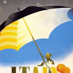 Winter in Italy Poster Vintage Italian Tourism Print - thumbnail 2