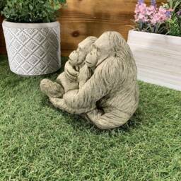 stone Garden Orangutan Loving Couple Cute Gift Ornament - thumbnail 3