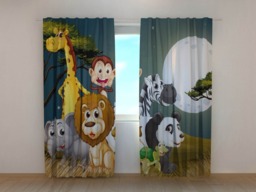 Kids Blackout Curtains Nursery Room Decor, Custom Size