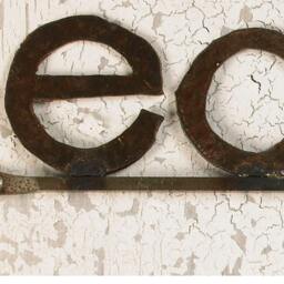 Eat Sign Reclaimed Metal Kitchen Wall Decor - thumbnail 2