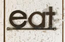 Eat Sign Reclaimed Metal Kitchen Wall Decor - thumbnail 1