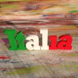 Italia Wood Sign, Italian Kitchen Decor, Shabby Chic Wall Art - thumbnail 3