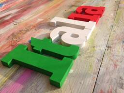 Italia Wood Sign, Italian Kitchen Decor, Shabby Chic Wall Art - thumbnail 1