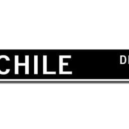 Chile Sign, Decor, Souvenir Keepsake, Wall Gift, Custom Street Quality Metal Sign - thumbnail 2