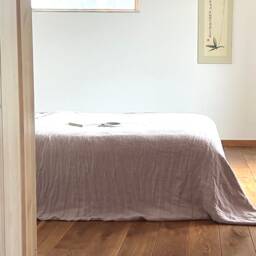 Dusty Rose Linen Duvet Cover Organic Bedding - thumbnail 2