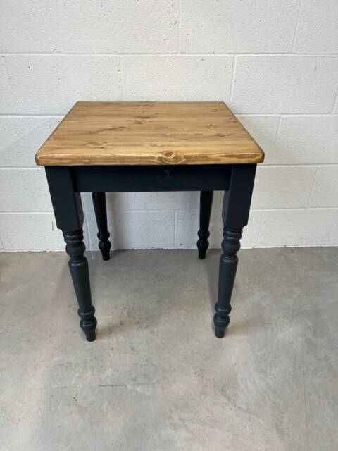 76cm Square Pine Bistro Table, Small Space Saving Caf?? Dining Furniture Hand Painted & Oiled - image 1