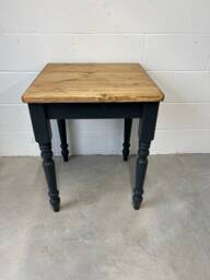 76cm Square Pine Bistro Table, Small Space Saving Caf?? Dining Furniture Hand Painted & Oiled - thumbnail 1