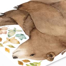 Bear Wall Decal, Plastic-Free Forest Friends Kids Room Wall Stickers - thumbnail 3
