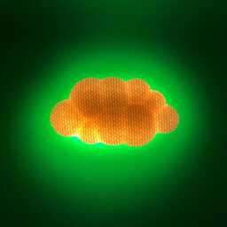 Decorative Cloud Lamp, Magic Night Light, Battery Powered, Eco-Friendly Pla, Sunlight Glow Effect, Touch Control, Safe For Kids - thumbnail 3