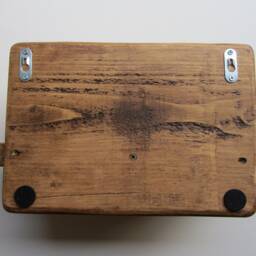 Rustic Waxed Chunky Plank Wood Key Holder With Shelf/Entryway Rack Kitchen Organizer - thumbnail 4