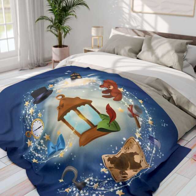 Peter Pan Fleece Blanket, Personalized Cozy Throw, Home Gift - image 1