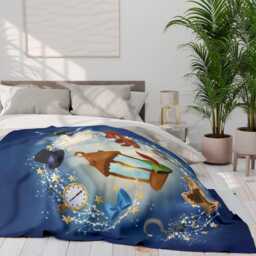 Peter Pan Fleece Blanket, Personalized Cozy Throw, Home Gift - thumbnail 4