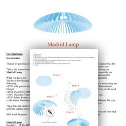 Madrid Pendant Lamp Template - Elegant Wooden Light Design For Laser & Cnc Cutting - thumbnail 4