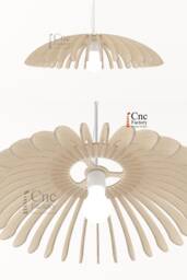 Madrid Pendant Lamp Template - Elegant Wooden Light Design For Laser & Cnc Cutting - thumbnail 1