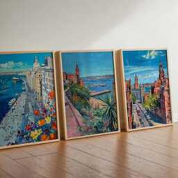 Set Of 3 Liverpool Posters, UK Travel Prints, City Art, Wall Decor Poster Set, Modern Prints For Home Or Gift - thumbnail 2