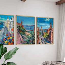 Set Of 3 Liverpool Posters, UK Travel Prints, City Art, Wall Decor Poster Set, Modern Prints For Home Or Gift - thumbnail 3