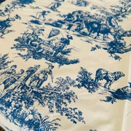 Toile D'jouy Towel French Country Bath Decor - thumbnail 4