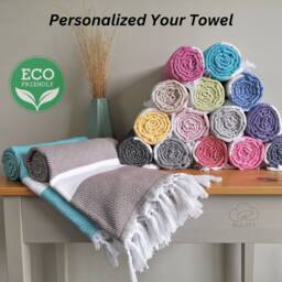 Personalized Turkish Beach Towel, Gift, Bridesmaid Gifts, Bachelorette Party, Bridal Shower Wedding Gift For Her - thumbnail 2