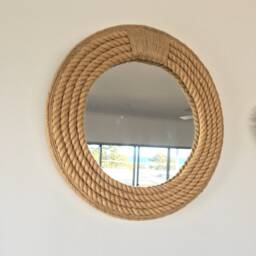Nautical Rope Mirror - Coastal Hampton Style, 23.6 - thumbnail 4