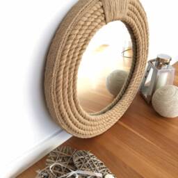 Nautical Rope Mirror - Coastal Hampton Style, 23.6 - thumbnail 3