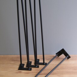 Heavy Duty Hairpin Legs 12 Mm - 1/2 Inch/2 Rod All Sizes - Diy, Coffee Table, Bench - Set Of 4 Pieces - thumbnail 2