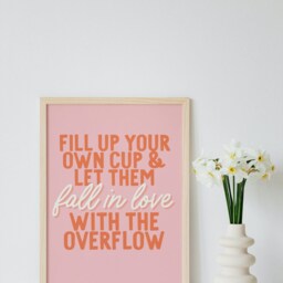 Harry Styles Quote Print - Fill Your Cup, Harry's House Wall Art - thumbnail 2