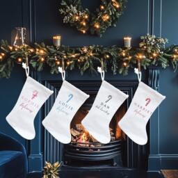 Personalised Christmas Stockings, Decorations, Candy Cane, Gift, Family Gifts, Personalized Stocking - thumbnail 3