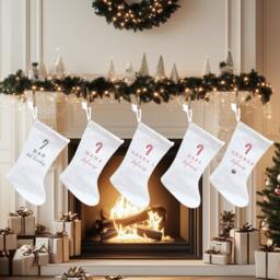 Personalised Christmas Stockings, Decorations, Candy Cane, Gift, Family Gifts, Personalized Stocking - thumbnail 2