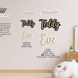 Personalised Name Wall Art - Boys Girls Room Sign Wooden Nursery Scandi Decor Bedroom - thumbnail 2