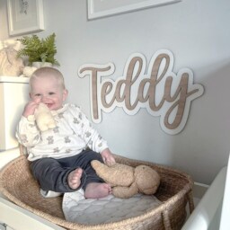 Personalised Name Wall Art - Boys Girls Room Sign Wooden Nursery Scandi Decor Bedroom - thumbnail 3