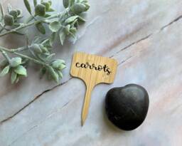 Custom Garden Markers Hand Lettered Herb Labels Bamboo Plant Marker & Cheese - Singles