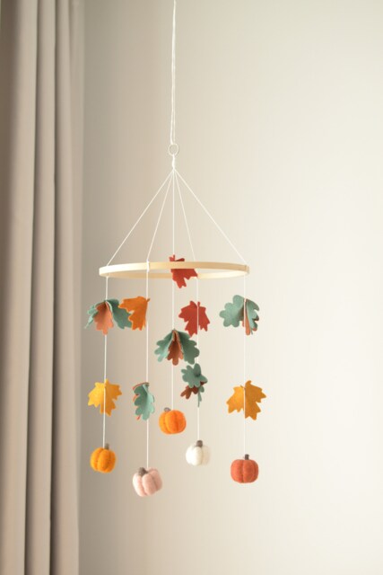 Baby Mobile Crib Girl Moon & Cloud Nursery Decor Cot Shower Gift - image 1