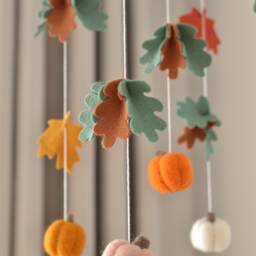 Baby Mobile Crib Girl Moon & Cloud Nursery Decor Cot Shower Gift - thumbnail 4