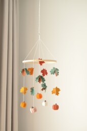 Baby Mobile Crib Girl Moon & Cloud Nursery Decor Cot Shower Gift - thumbnail 1