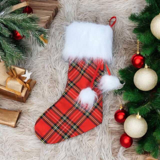 Royal Stewart Tartan Christmas Stocking - image 1