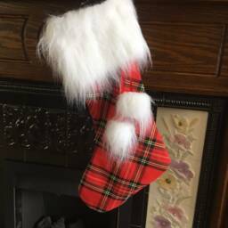 Royal Stewart Tartan Christmas Stocking - thumbnail 2