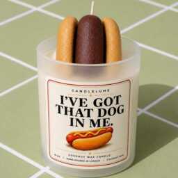 Hot Dog Candle, Realistic Food Shape, Coconut Wax, Hand Poured Canada - thumbnail 2
