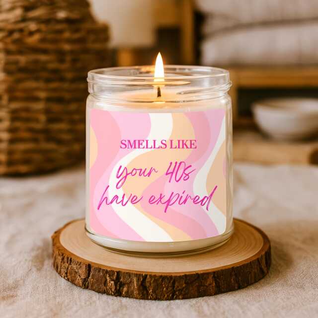 Funny 40Th Birthday Candle - Gift Present - image 1