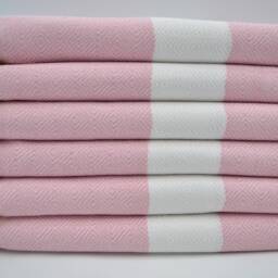 "Diamond Towel, Turkish Towel, Light Pink Towel, Peshtemal, 38""x70" - thumbnail 2