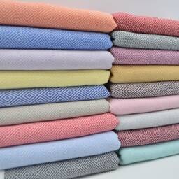 "Diamond Towel, Turkish Towel, Light Pink Towel, Peshtemal, 38""x70" - thumbnail 4
