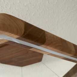Ivylux Handcrafted Walnut Wooden Ceiling Lights Led With Dimmable Warm Light Hexagon - thumbnail 3