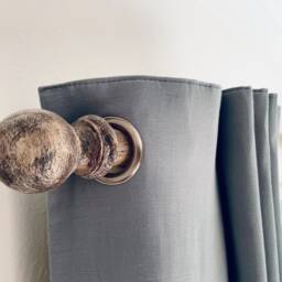 Gorgeous Reclaimed Wood Style Rustic Curtain Rod Rail Poles in Various Sizes & Widths That Can Be Cut To Size If Required - thumbnail 2