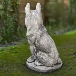 Large German Shepherd Sculpture Stone Memorial Dog Statue Cement Figurine Outdoor Pet Decoration Dog Lover Gift Yard Ornament - thumbnail 4