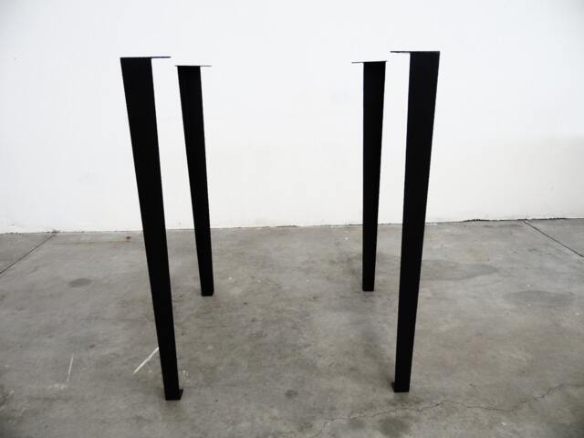 "Counter & Bar Height Table Legs -steel Tapered - Set Of 4 , Custom 33""To 42" - image 1