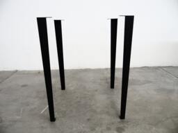 "Counter & Bar Height Table Legs -steel Tapered - Set Of 4 , Custom 33""To 42"