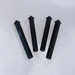 "Counter & Bar Height Table Legs -steel Tapered - Set Of 4 , Custom 33""To 42" - thumbnail 3