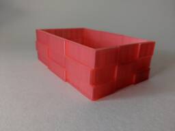 3D Printed Box With Checkered Design - thumbnail 1